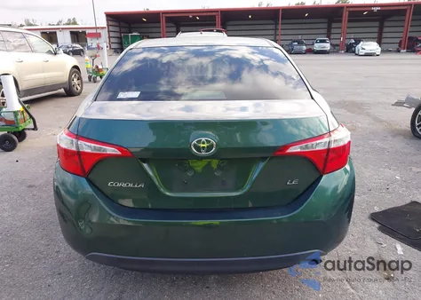 2016 Toyota Corolla Le z USA, uszkodzony, nr VIN 2T1BURHE8GC566733